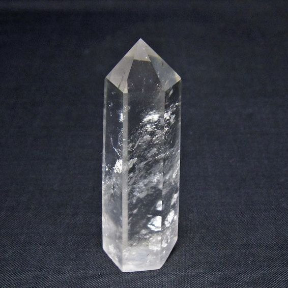 水晶 六角柱 ポイント 置物 一点物 142-11106