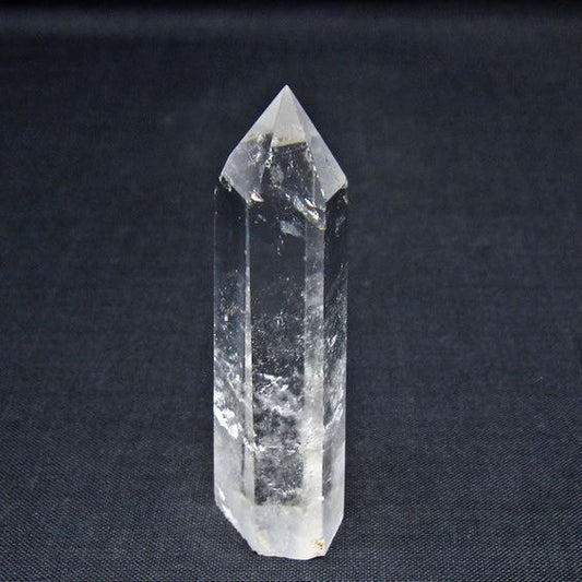 水晶 六角柱 ポイント 置物 一点物 142-11111