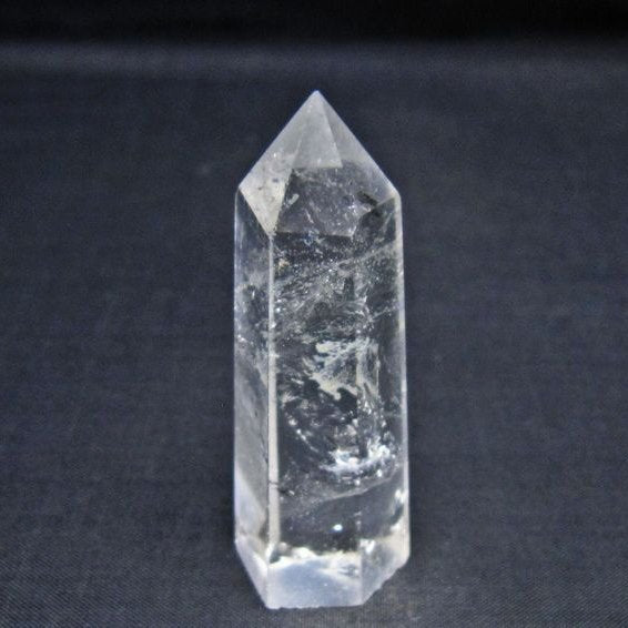 水晶 六角柱 ポイント 置物 一点物 142-11113