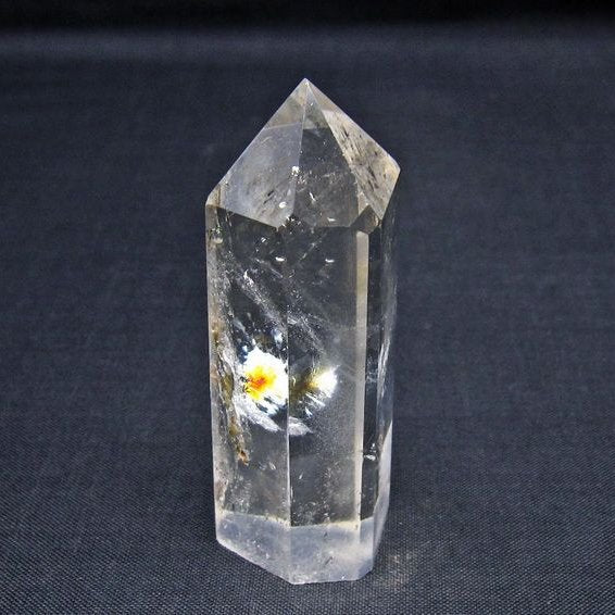 水晶 六角柱 ポイント 置物 一点物 142-11115