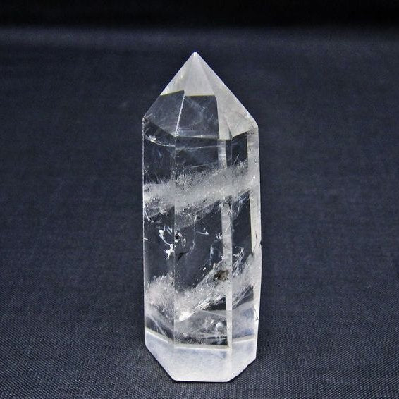 水晶 六角柱 ポイント 置物 一点物 142-11117