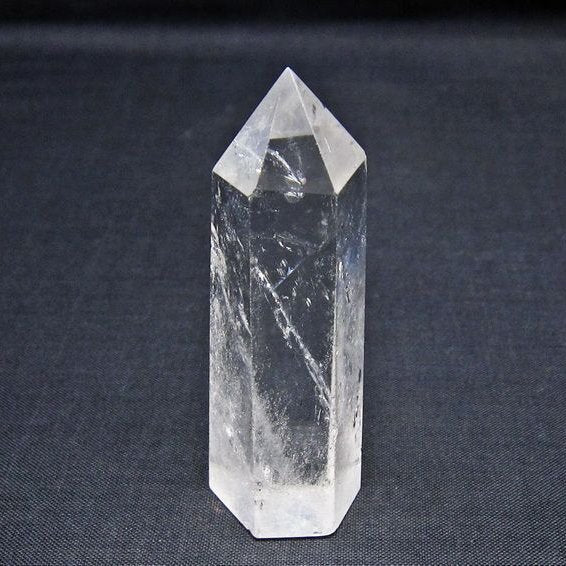 水晶 六角柱 ポイント 置物 一点物 142-11122