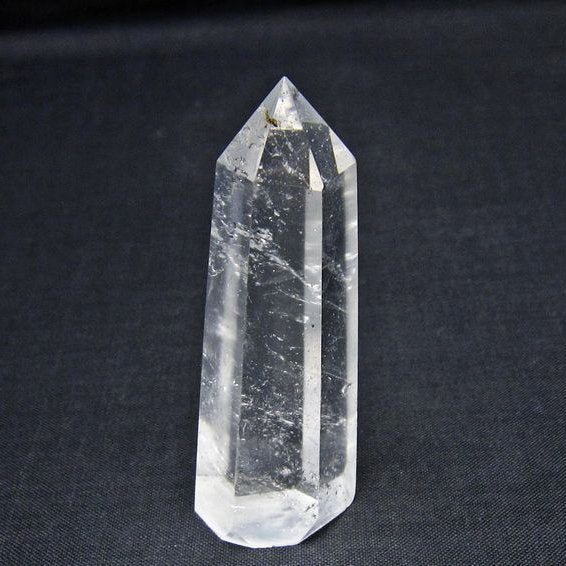 水晶 六角柱 ポイント 置物 一点物 142-11123