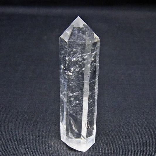 水晶 六角柱 ポイント 置物 一点物 142-11124