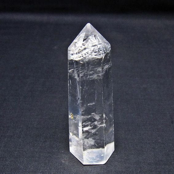 水晶 六角柱 ポイント 置物 一点物 142-11126
