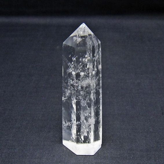 水晶 六角柱 ポイント 置物 一点物 142-11128