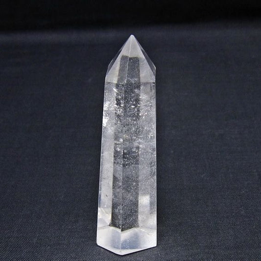水晶 六角柱 ポイント 置物 一点物 142-11129