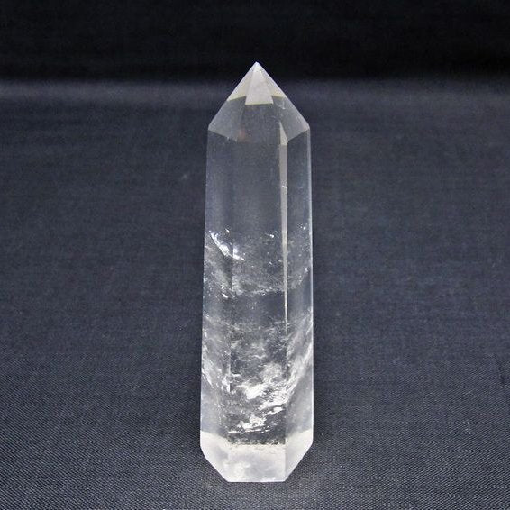 水晶 六角柱 ポイント 置物 一点物 142-11134