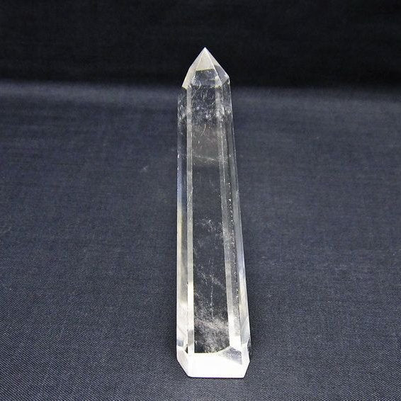 水晶 六角柱 ポイント 置物 一点物 142-11136