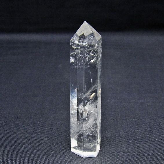 水晶 六角柱 ポイント 置物 一点物 142-11137