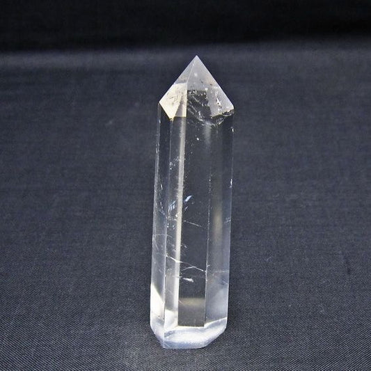 水晶 六角柱 ポイント 置物 一点物 142-11138