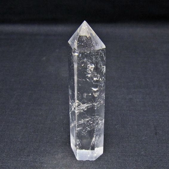 水晶 六角柱 ポイント 置物 一点物 142-11139
