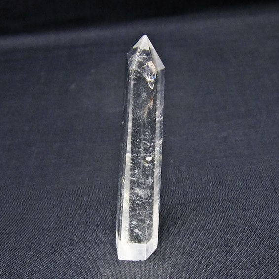 水晶 六角柱 ポイント 置物 一点物 142-11140