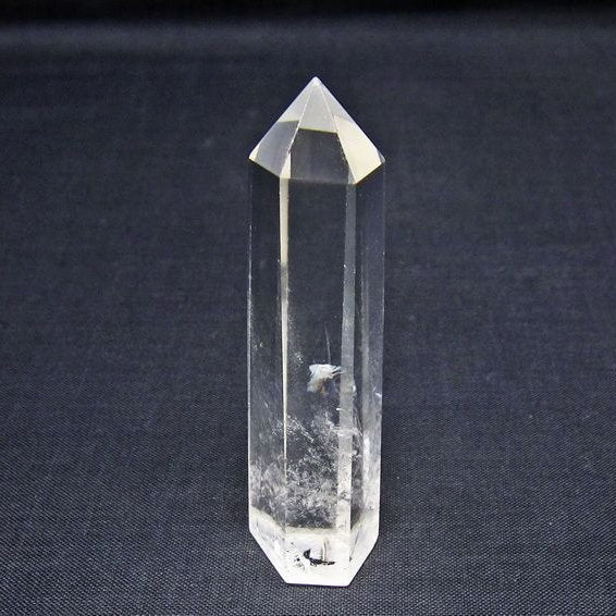 水晶 六角柱 ポイント 置物 一点物 142-11143