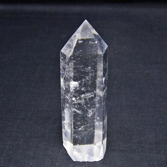 水晶 六角柱 ポイント 置物 一点物 142-11144