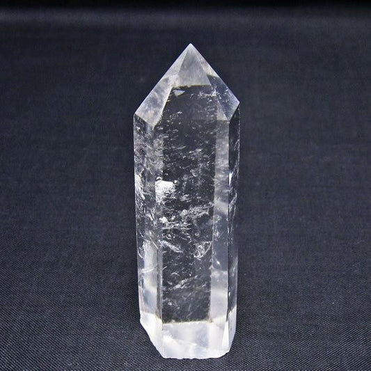 水晶 六角柱 ポイント 置物 一点物 142-11144
