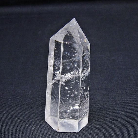 水晶 六角柱 ポイント 置物 一点物 142-11146