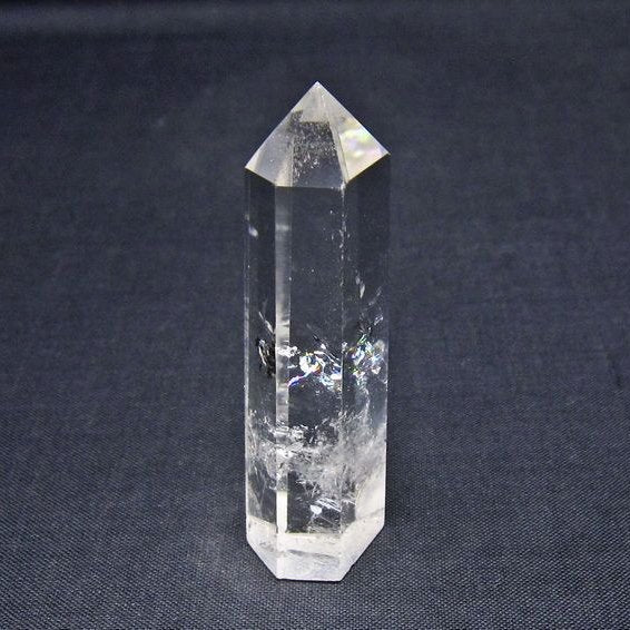 水晶 六角柱 ポイント 置物 一点物 142-11149