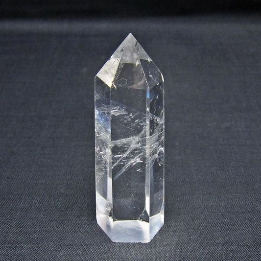 水晶 六角柱 ポイント 置物 一点物 142-11155