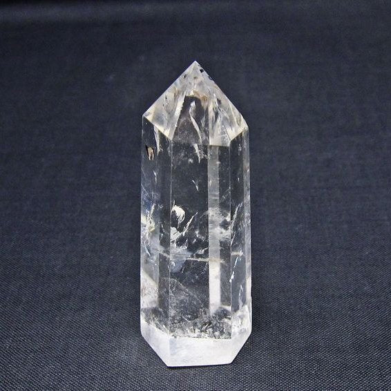 水晶 六角柱 ポイント 置物 一点物 142-11161