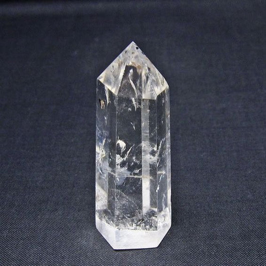 水晶 六角柱 ポイント 置物 一点物 142-11161