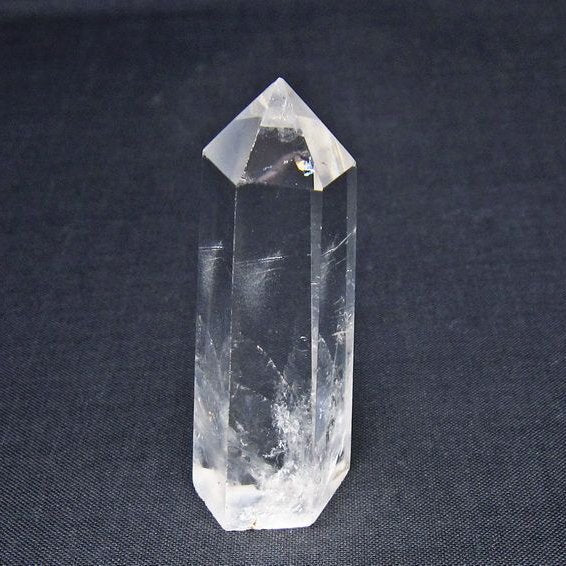 水晶 六角柱 ポイント 置物 一点物 142-11163