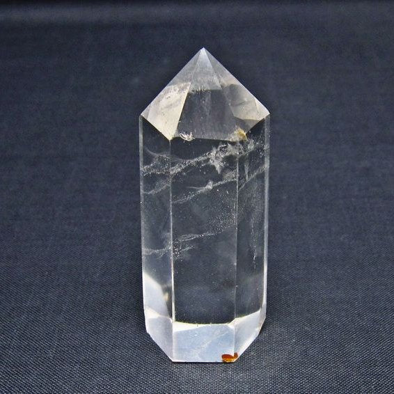 水晶 六角柱 ポイント 置物 一点物 142-11170