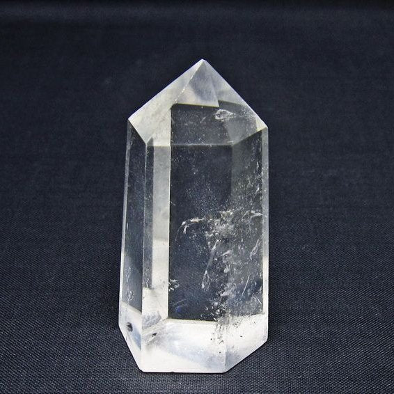水晶 六角柱 ポイント 置物 一点物 142-11171