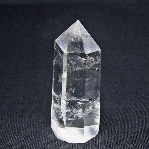 水晶 六角柱 ポイント 置物 一点物 142-11172