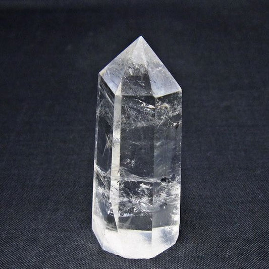 水晶 六角柱 ポイント 置物 一点物 142-11172