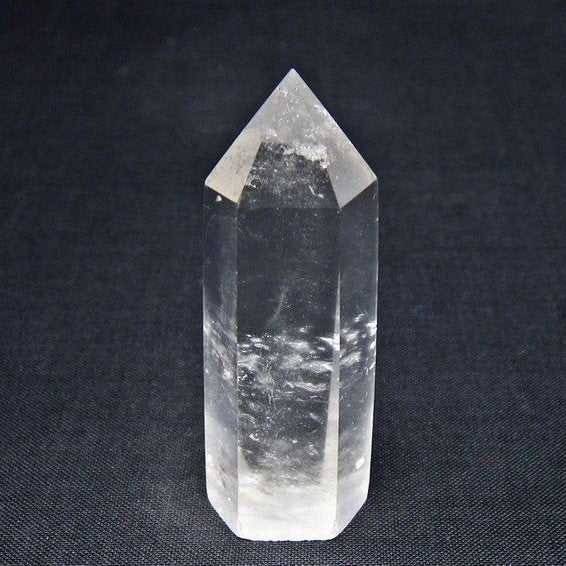 水晶 六角柱 ポイント 置物 一点物 142-11174
