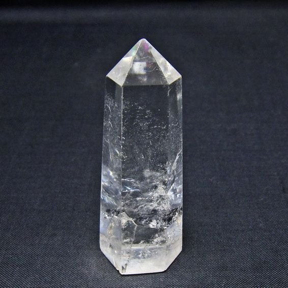 水晶 六角柱 ポイント 置物 一点物 142-11177