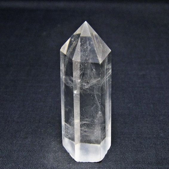 水晶 六角柱 ポイント 置物 一点物 142-11179