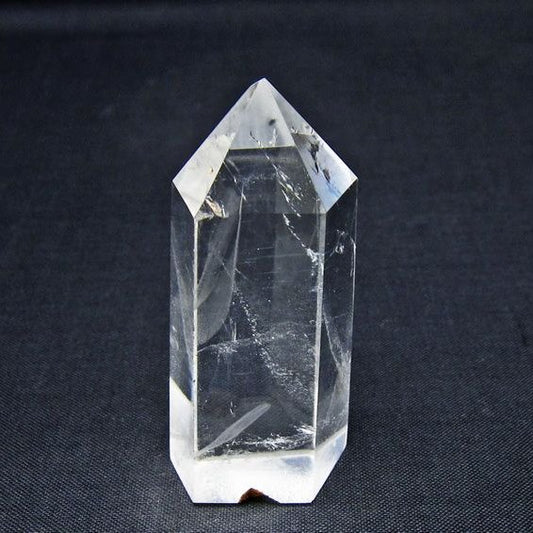水晶 六角柱 ポイント 置物 一点物 142-11181