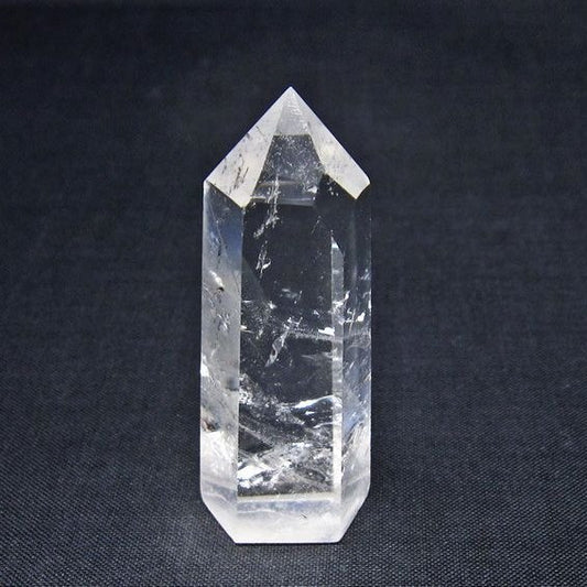 水晶 六角柱 ルチルクォーツ ポイント 置物 一点物 142-11186
