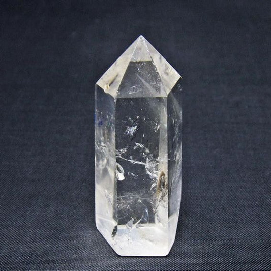 水晶 六角柱 ポイント 置物 一点物 142-11187