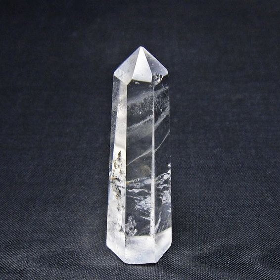 水晶 六角柱 ポイント 置物 一点物 142-11191