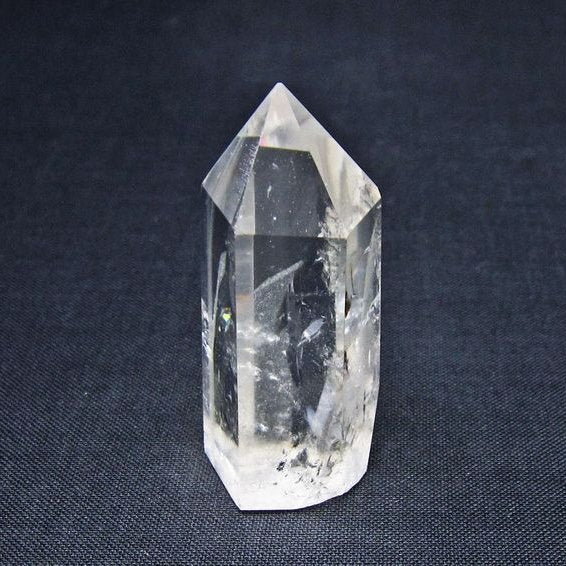 水晶 六角柱 ポイント 置物 一点物 142-11198