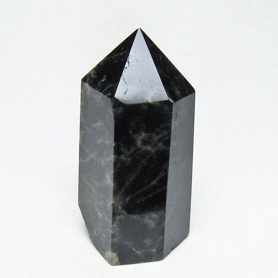 モリオン 六角柱 黒水晶 ポイント 置物 一点物 142-11199