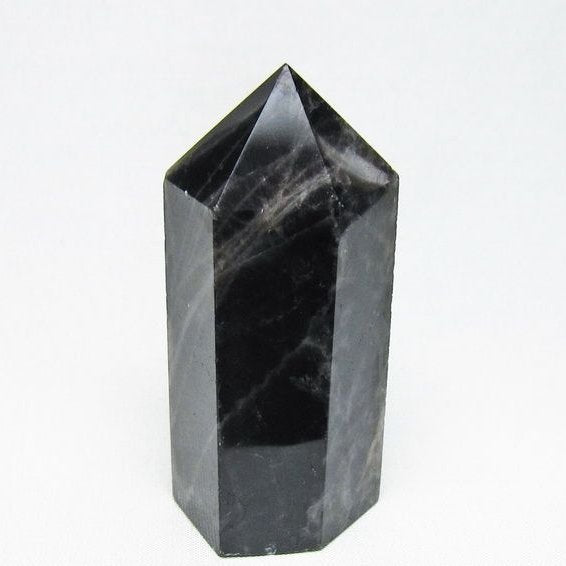 モリオン 六角柱 黒水晶 ポイント 置物 一点物 142-11200