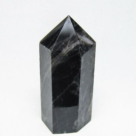 モリオン 六角柱 黒水晶 ポイント 置物 一点物 142-11200