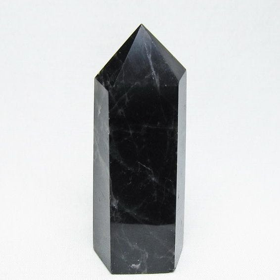 モリオン 六角柱 黒水晶 ポイント 置物 一点物 142-11201