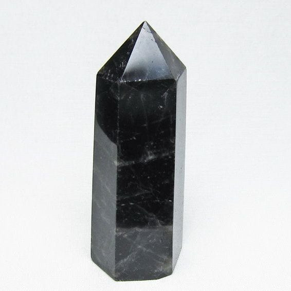 モリオン 六角柱 黒水晶 ポイント 置物 一点物 142-11204