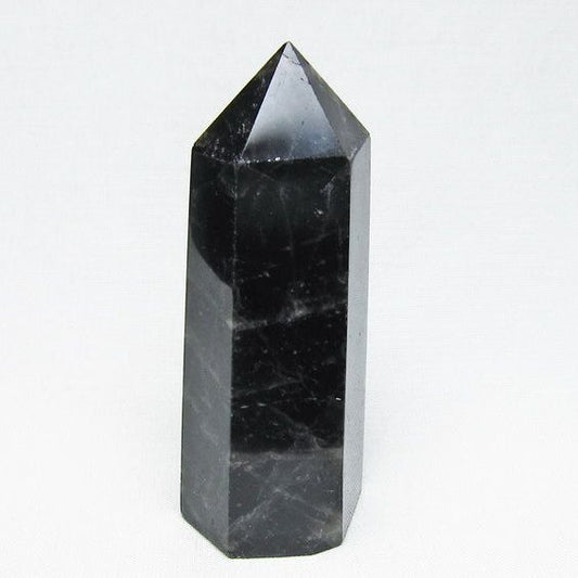 モリオン 六角柱 黒水晶 ポイント 置物 一点物 142-11204