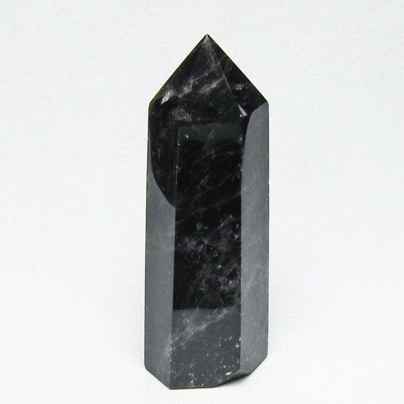 モリオン 六角柱 黒水晶 ポイント 置物 一点物 142-11205
