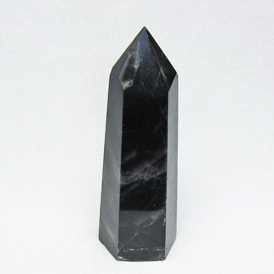 モリオン 六角柱 黒水晶 ポイント 置物 一点物 142-11206
