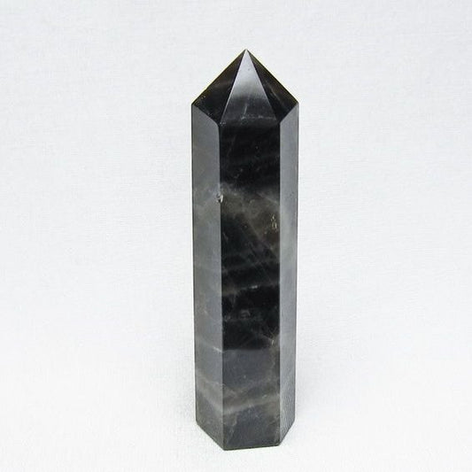 モリオン 六角柱 黒水晶 ポイント 置物 一点物 142-11208