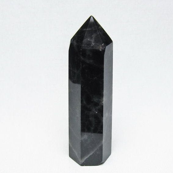 モリオン 六角柱 黒水晶 ポイント 置物 一点物 142-11209