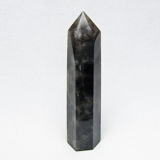 モリオン 六角柱 黒水晶 ポイント 置物 一点物 142-11210