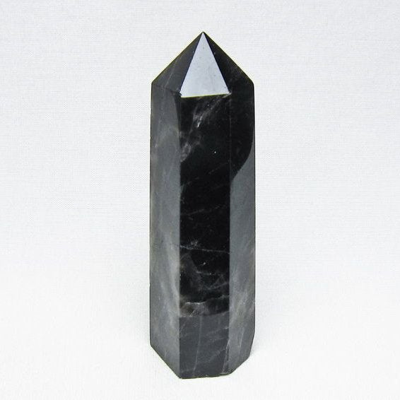 モリオン 六角柱 黒水晶 ポイント 置物 一点物 142-11211